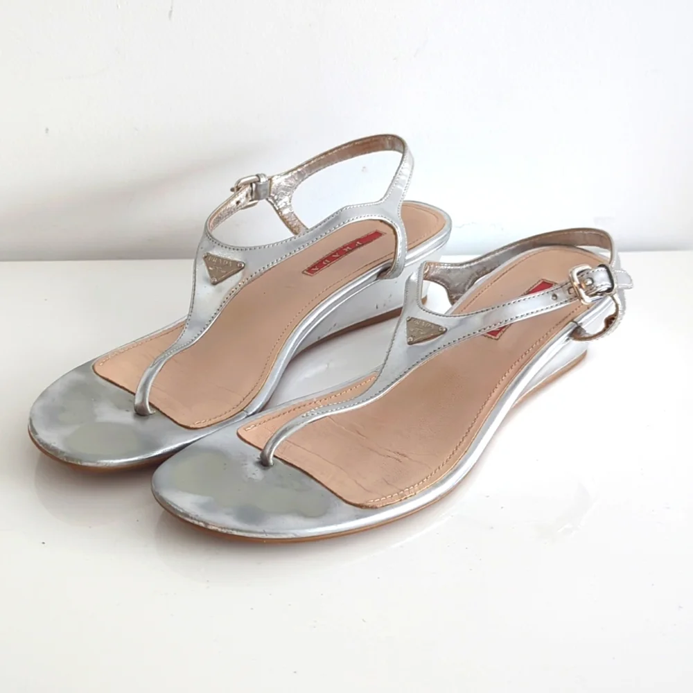 Prada | Shoes | Prada T Strap Sandals | Poshmark